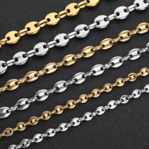 DUOMI Jewelry gold stainless steel hip hop bracelet