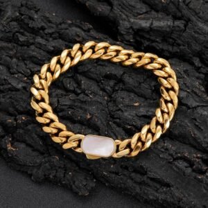 DUOMI Jewelry waterproof stainless steel cuban chain bracelet