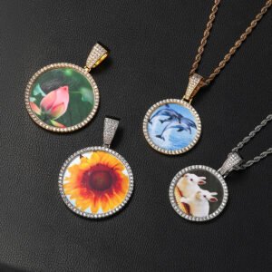 DUOMI Jewelry waterproof stainless steel cz pendant