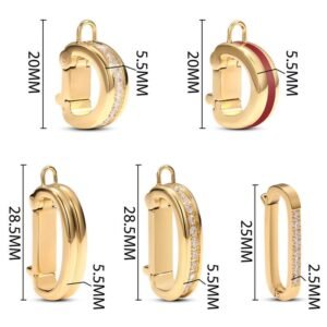 Stainless Steel Micro Pave Jewelry Clasp - image 1