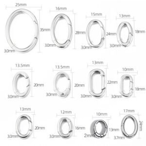Stainless Steel Oval Spring Clasp - image 1