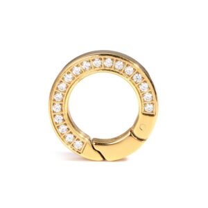 Stainless Steel CZ Round Spring Clasp - image 1