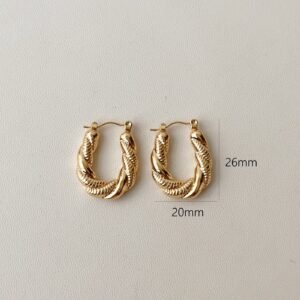 Gold Assorted Stud Earrings Set - image 1