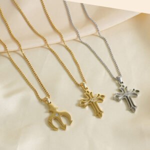 DUOMI Jewelry waterproof stainless steel cz hip hop pendant
