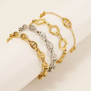 DUOMI Jewelry waterproof stainless steel cuban chain bracelet