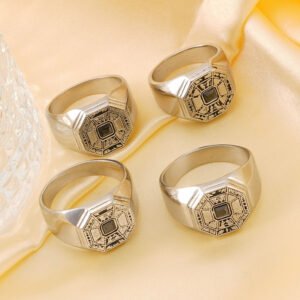 DUOMI Jewelry waterproof stainless steel hip hop ring