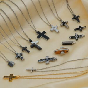 DUOMI Jewelry waterproof stainless steel cz pendant