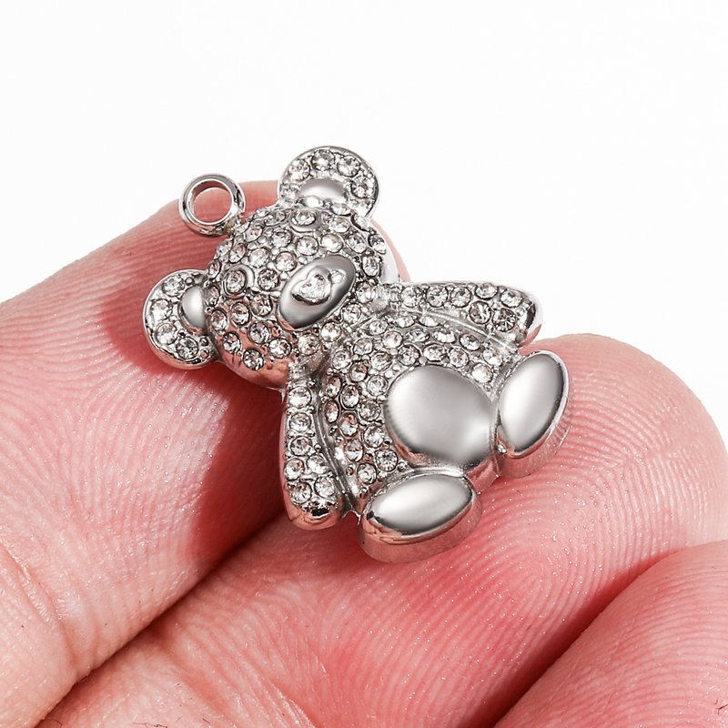 DUOMI Jewelry waterproof stainless steel cz pendant