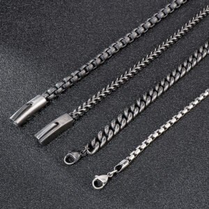 DUOMI Jewelry waterproof stainless steel cuban chain pearl pendant