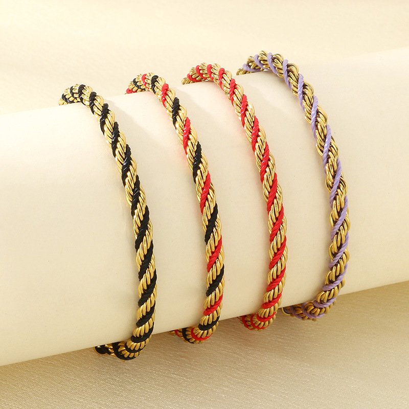 DUOMI Jewelry gold stainless steel bracelet