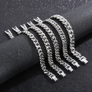 DUOMI Jewelry waterproof stainless steel cuban chain bracelet