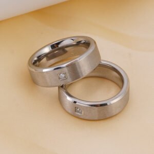 DUOMI Jewelry waterproof stainless steel cz ring