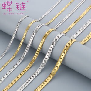 DUOMI Jewelry waterproof stainless steel figaro chain bracelet