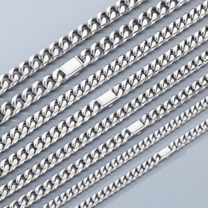 DUOMI Jewelry waterproof stainless steel cuban chain bracelet