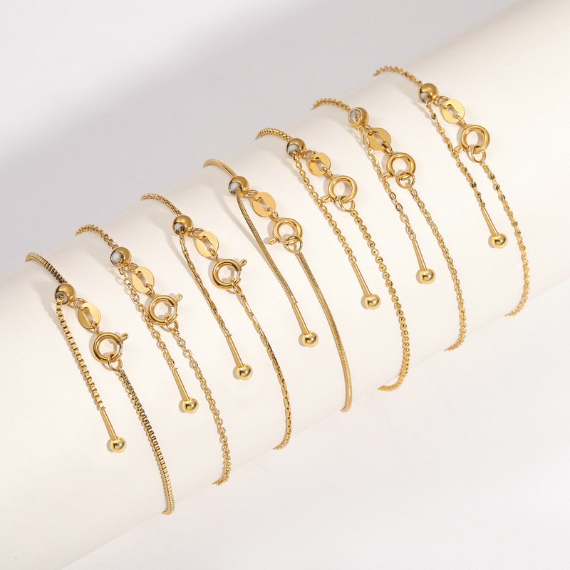 DUOMI Jewelry waterproof stainless steel snake chain bracelet