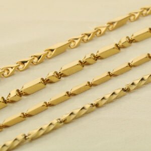 DUOMI Jewelry gold stainless steel hip hop bracelet