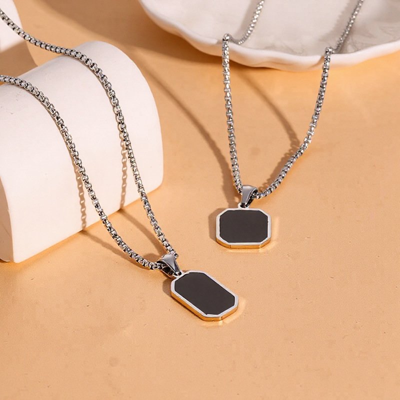 DUOMI Jewelry waterproof stainless steel hip hop pendant
