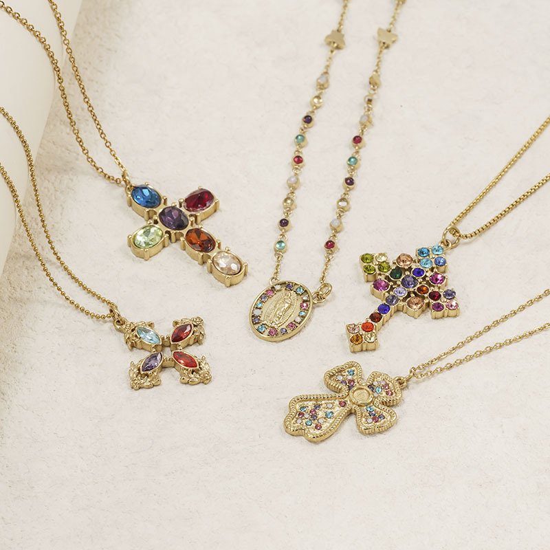 DUOMI Jewelry waterproof stainless steel cz pendant