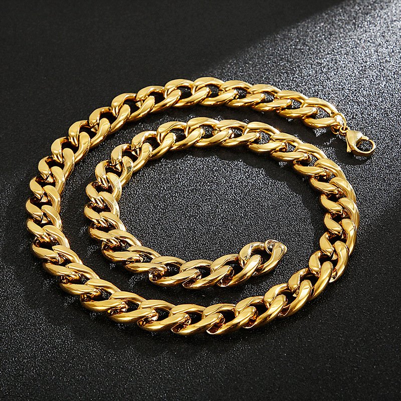 DUOMI Jewelry waterproof stainless steel cuban chain bracelet