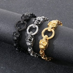 DUOMI Jewelry waterproof stainless steel hip hop bracelet