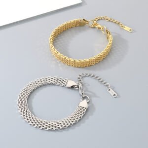 DUOMI Jewelry waterproof stainless steel tennis chain bracelet