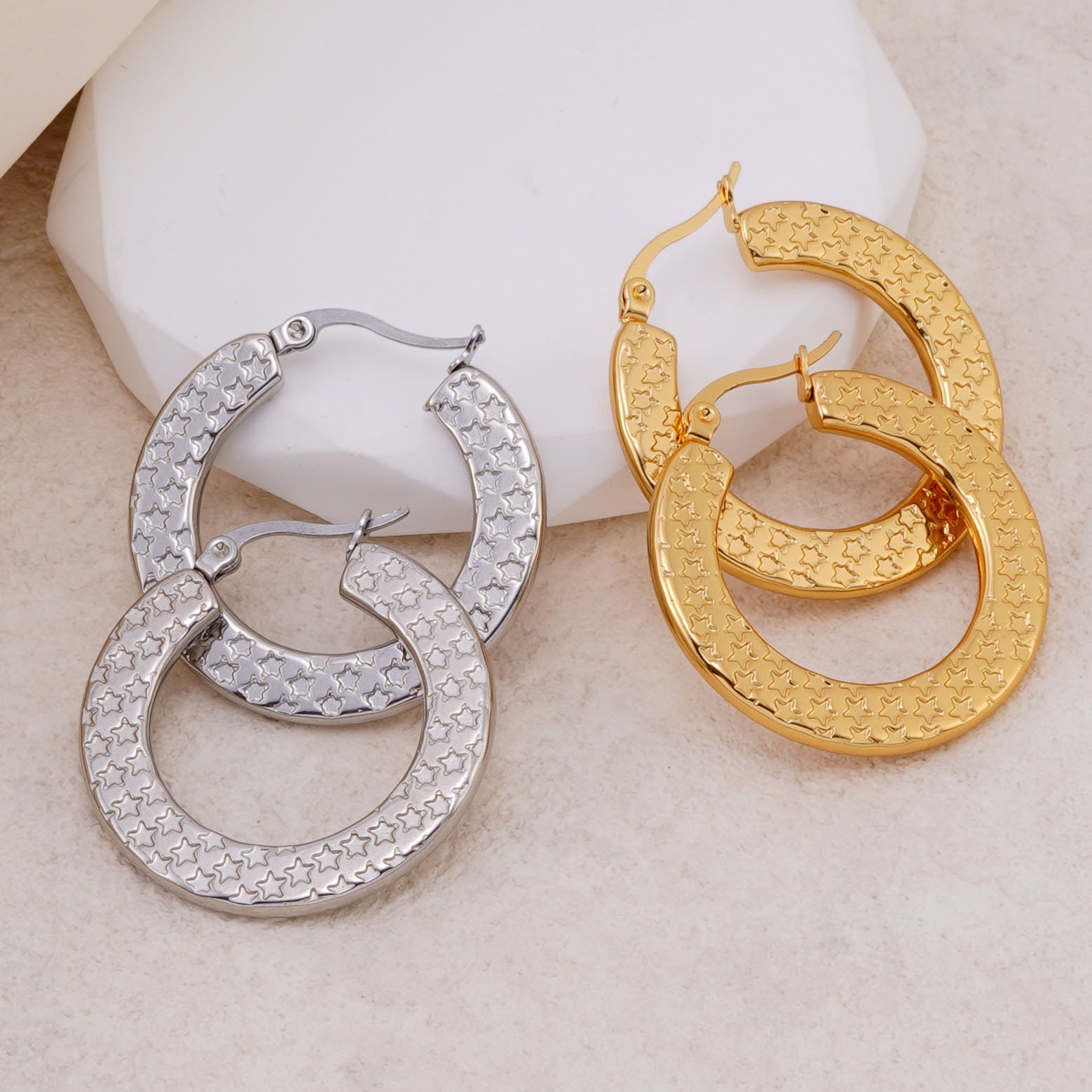 DUOMI Jewelry waterproof stainless steel earrings