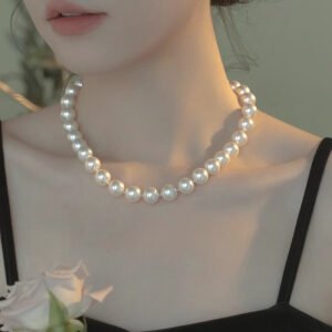 DUOMI Jewelry waterproof stainless steel pearl necklace