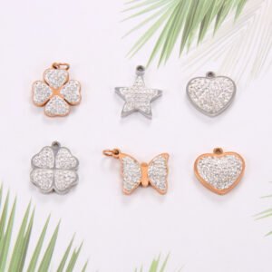 DUOMI Jewelry waterproof stainless steel cz pendant