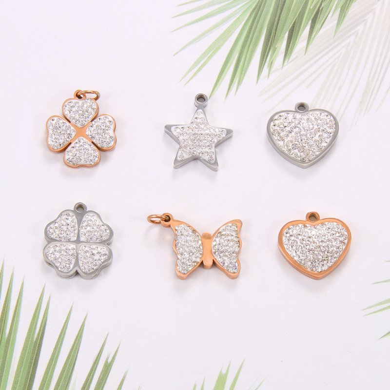 DUOMI Jewelry waterproof stainless steel cz pendant