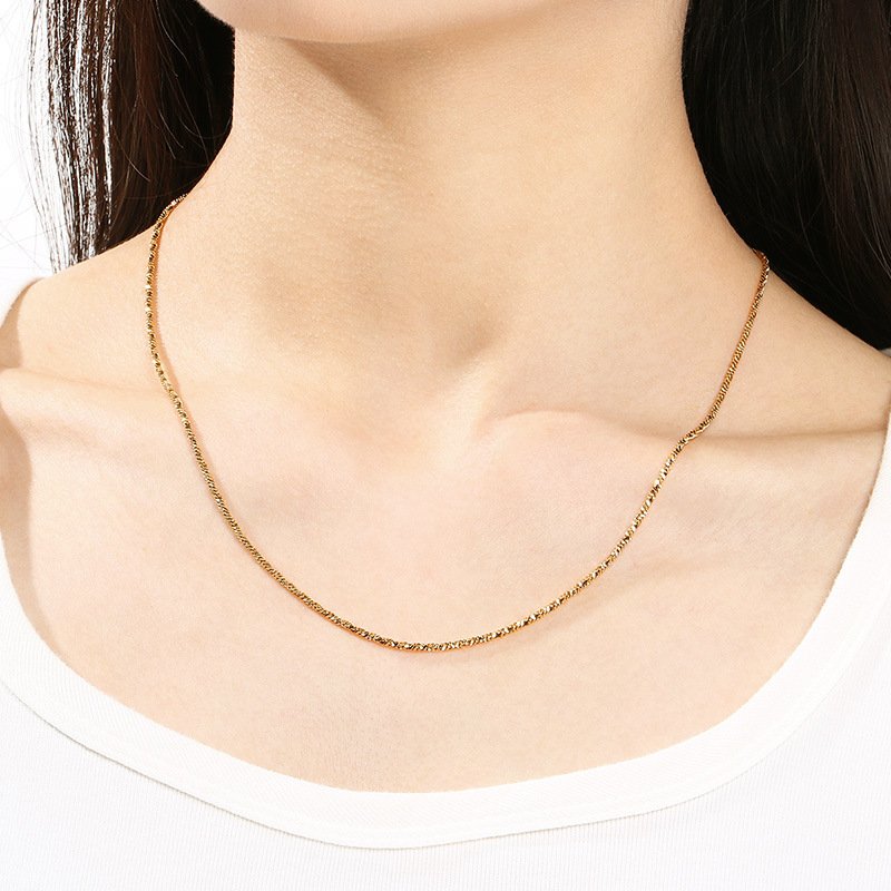 DUOMI Jewelry waterproof stainless steel snake chain pendant
