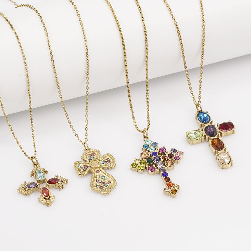 DUOMI Jewelry waterproof stainless steel cz pendant