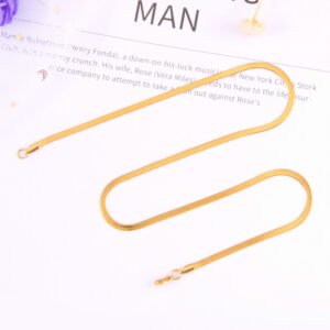 DUOMI Jewelry waterproof stainless steel snake chain necklace