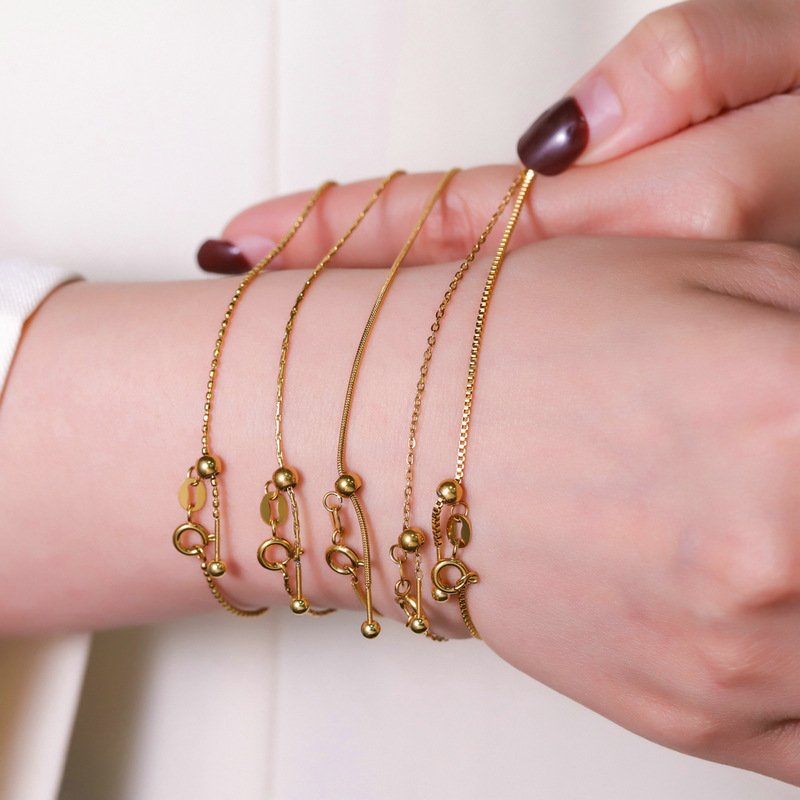 DUOMI Jewelry waterproof stainless steel snake chain bracelet
