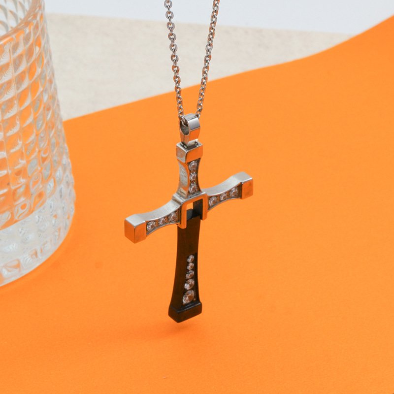 DUOMI Jewelry waterproof stainless steel cz pendant
