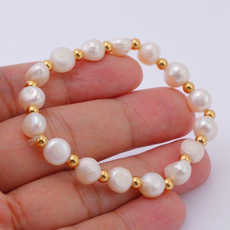 DUOMI Jewelry waterproof stainless steel pearl bracelet