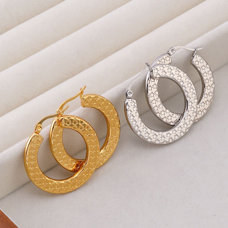 DUOMI Jewelry waterproof stainless steel earrings
