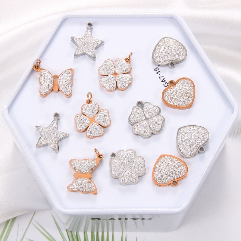 DUOMI Jewelry waterproof stainless steel cz pendant
