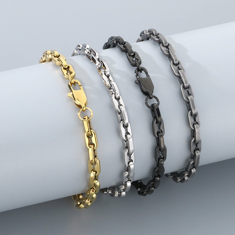 DUOMI Jewelry waterproof stainless steel hip hop bracelet