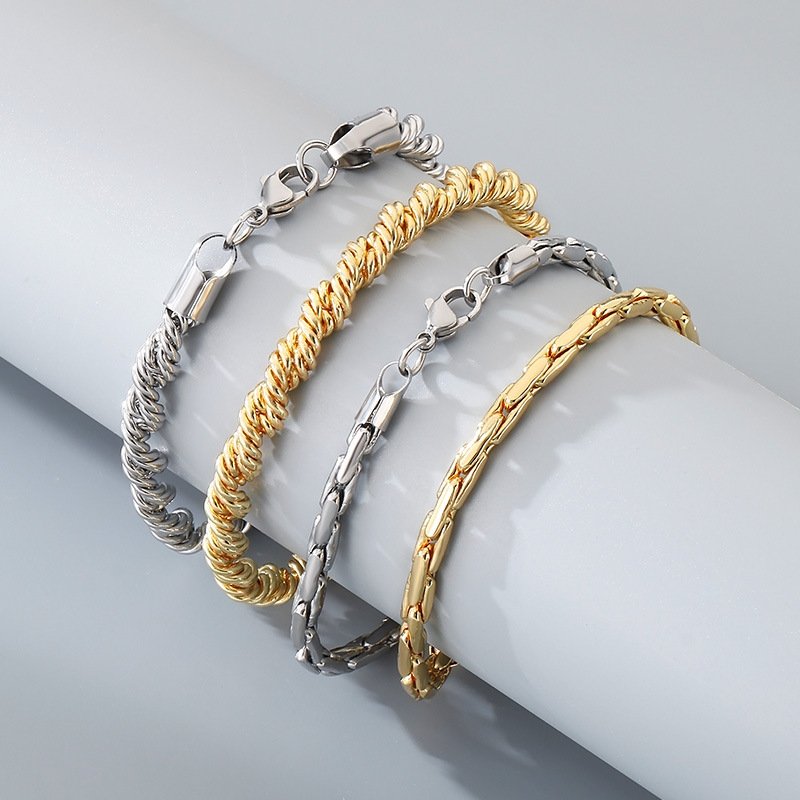 DUOMI Jewelry gold stainless steel bracelet