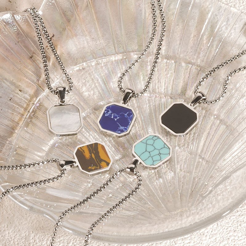 DUOMI Jewelry waterproof stainless steel pearl pendant