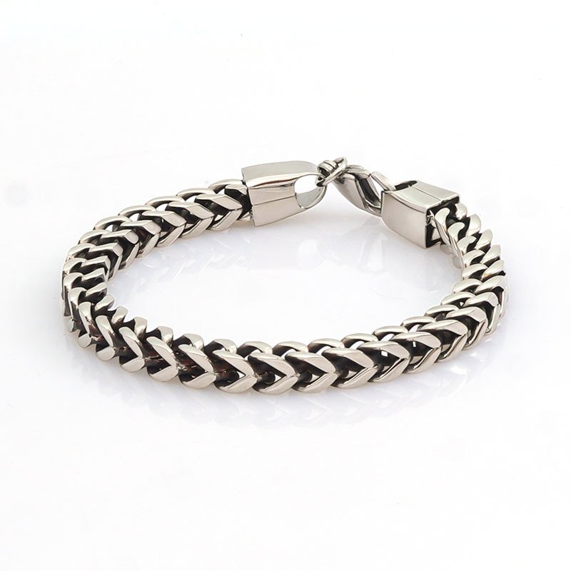 DUOMI Jewelry waterproof stainless steel cuban chain hip hop bracelet