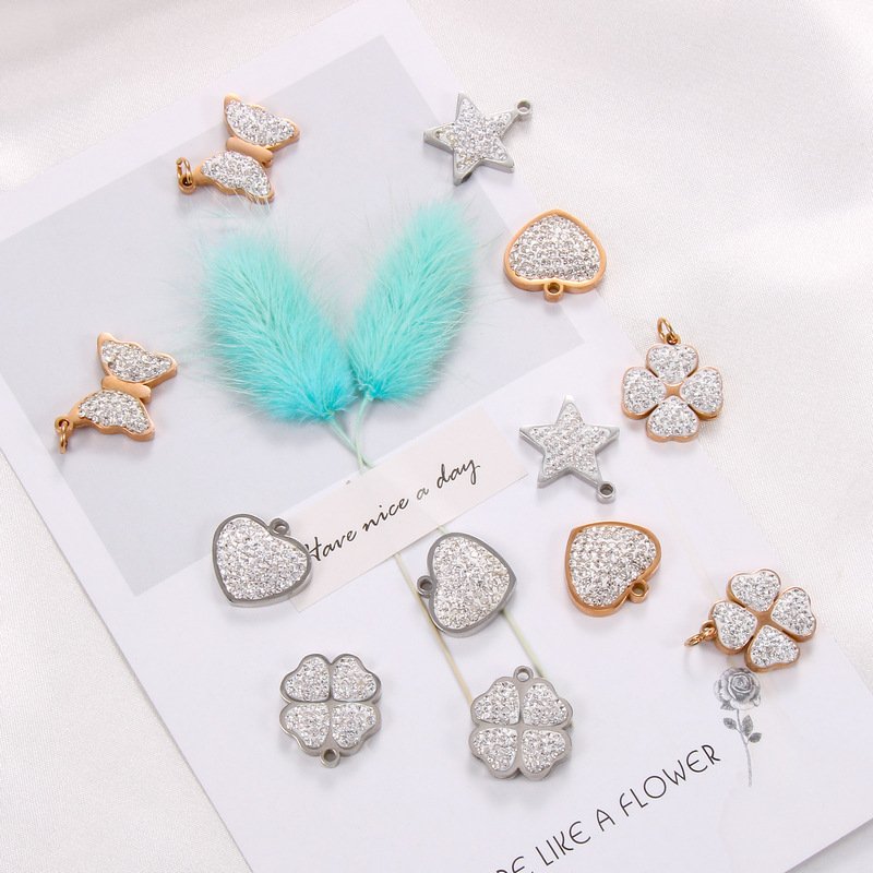 DUOMI Jewelry waterproof stainless steel cz pendant