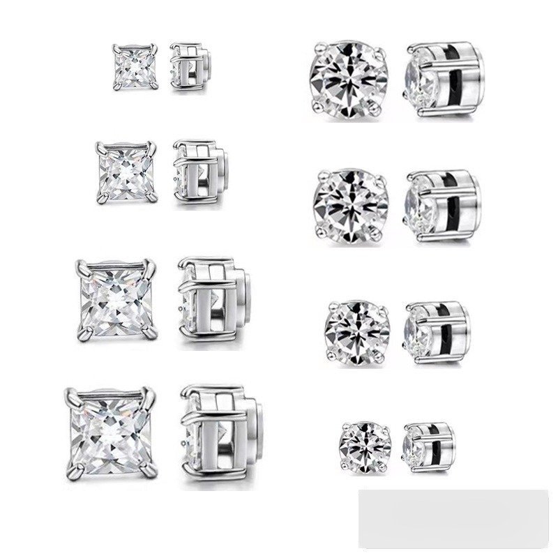 Wholesale Stainless Steel CZ Earrings - DME0001