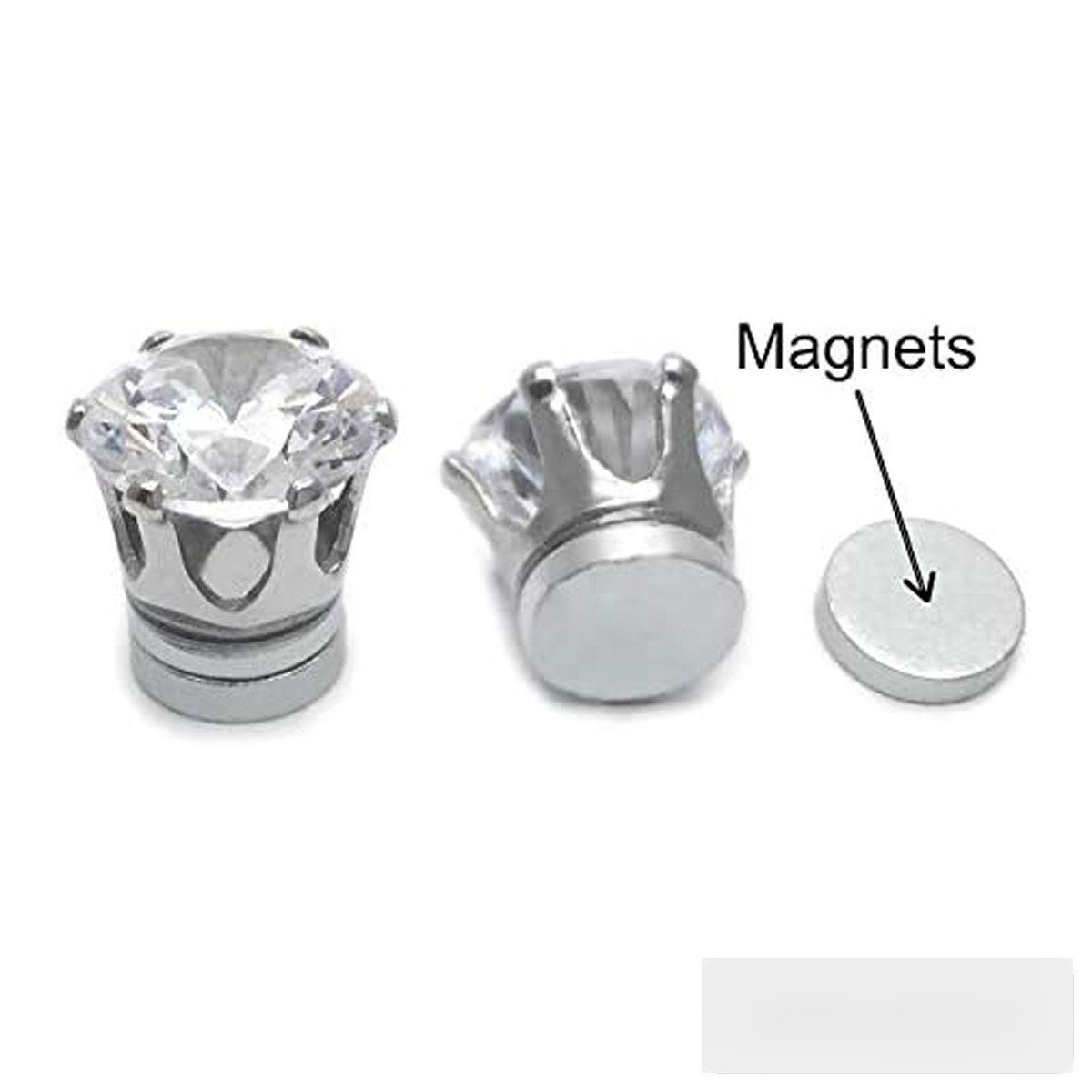 Wholesale Stainless Steel CZ Earrings - DME0003