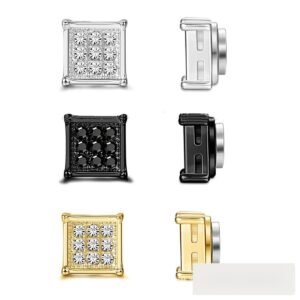 Wholesale Stainless Steel CZ Earrings - DME0028