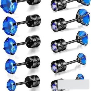 Wholesale Stainless Steel CZ Earrings - DME0081