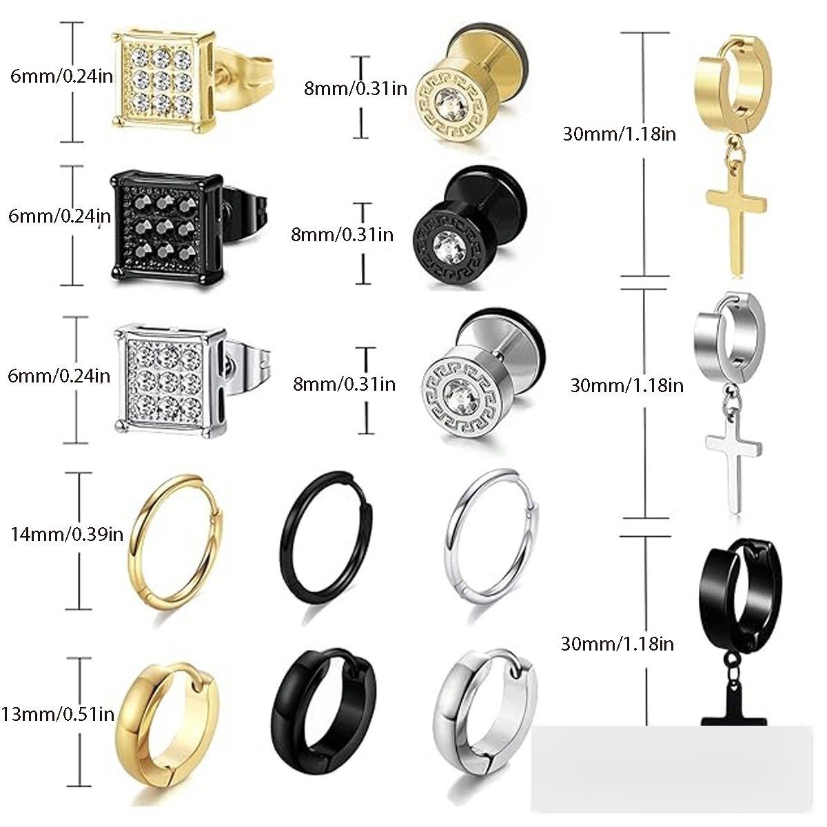 Wholesale Stainless Steel Earrings - DME0103