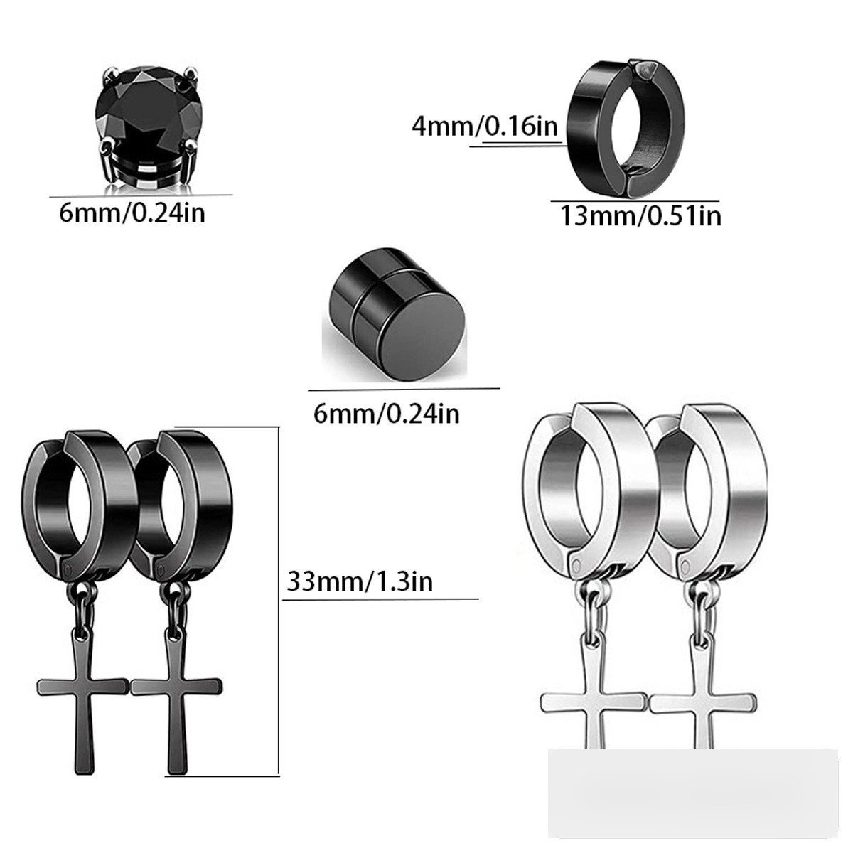 Wholesale Stainless Steel Earrings - DME0126