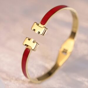 6mm Gold Stainless Steel Clover Bangle Wholesale