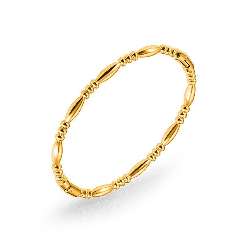 DUOMI Jewelry gold stainless steel cz bracelet
